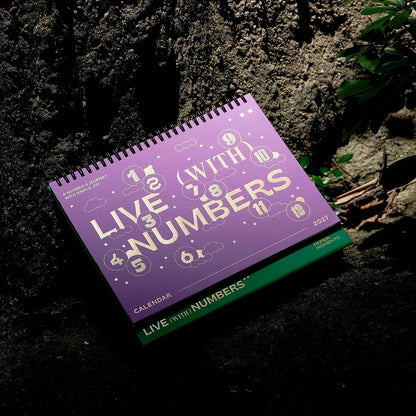 S-605 | PAPERMOMENTS 2027 Calendar: Live with Numbers 月曆