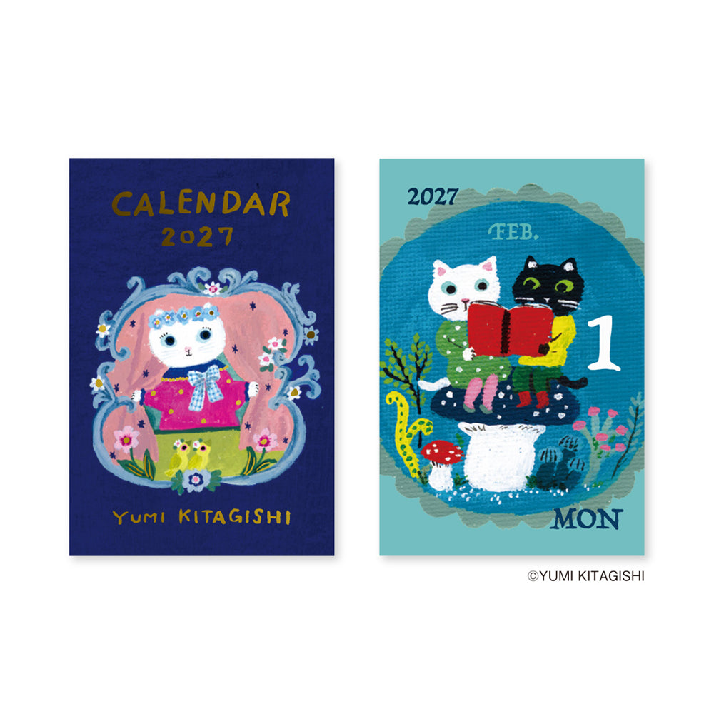 S-610 | SHINNIPPON CALENDAR x 北岸由美 迷你便條日曆 (2027年版)