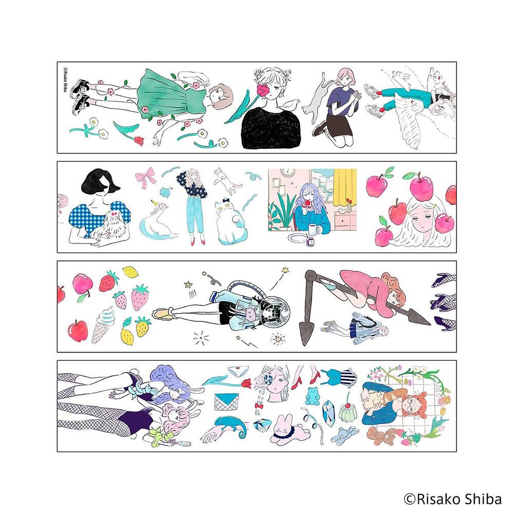 S-624 | Komamono Lab 透明捲裝貼紙 (Shiba Risako)
