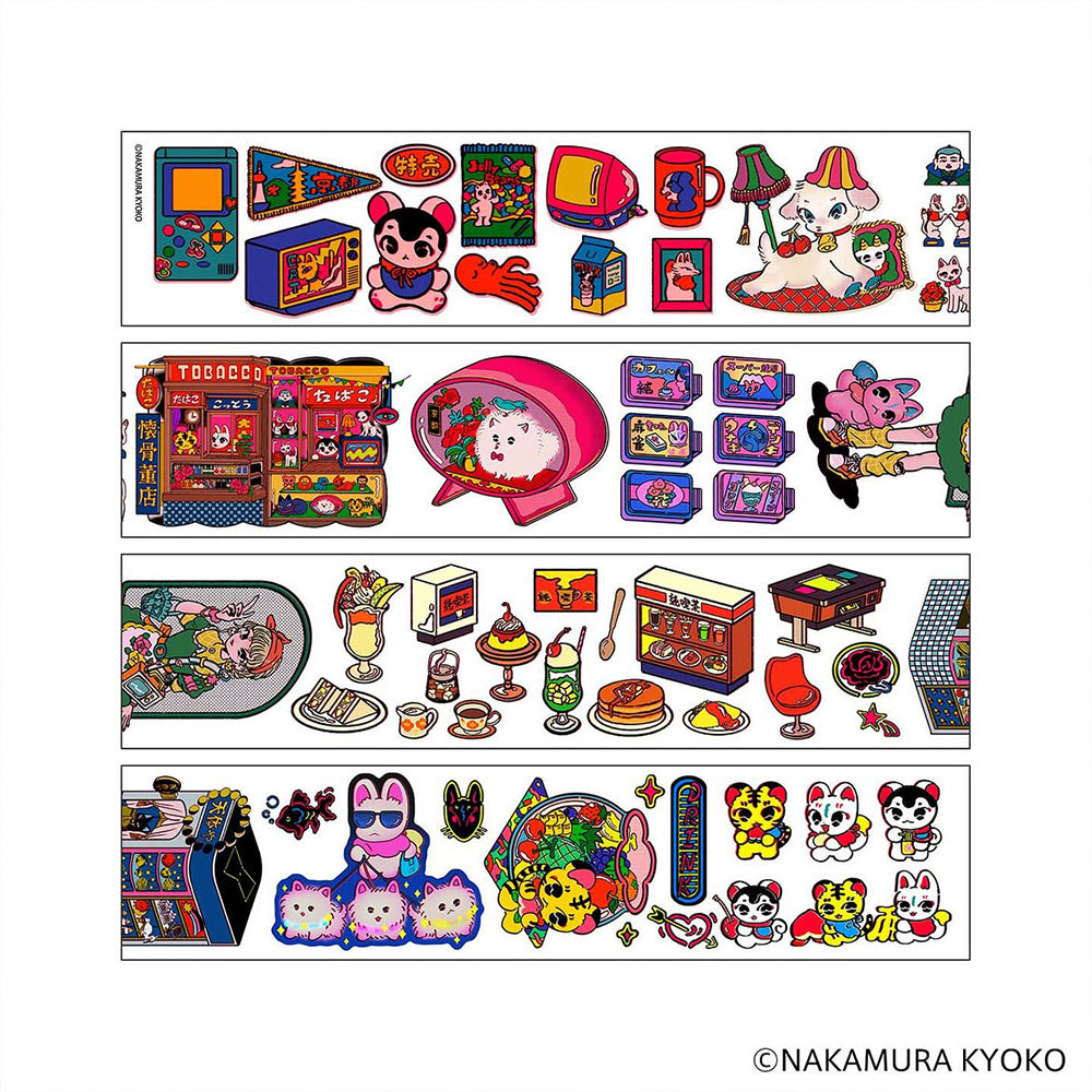 S-628 | Komamono Lab 透明捲裝貼紙 (中村杏子)