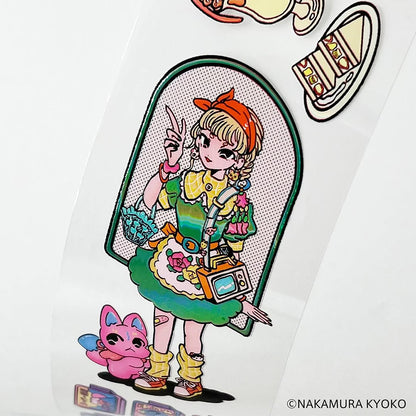 S-628 | Komamono Lab 透明捲裝貼紙 (中村杏子)