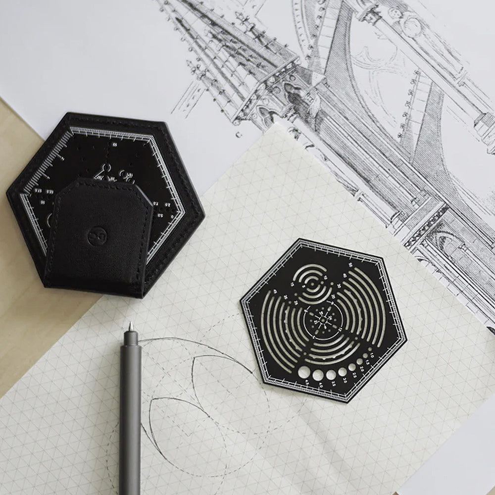 T-361 | YUAN DESIGN STUDIO Hexagonal Ruler 套裝