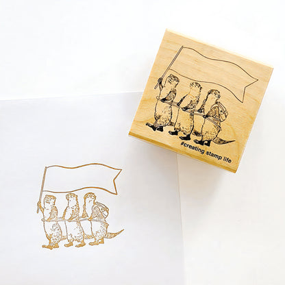 T-553 | KODOMO NO KAO I LOVE STAMP 印章系列 (水獺小隊)