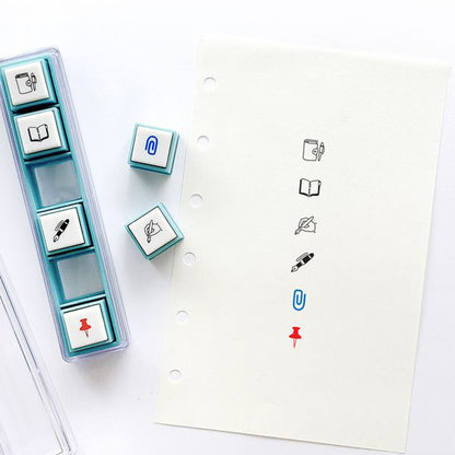 T-630A | KODOMO NO KAO Pochitto Pick! 按壓式手帳用印章 (文具)
