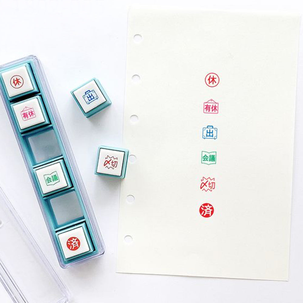 T-630F | KODOMO NO KAO Pochitto Pick! 按壓式手帳用印章 (工事)