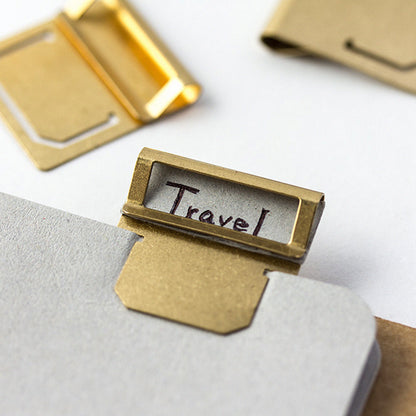T-786 | TRAVELER'S COMPANY BRASS PRODUCTS 黃銅分類索引夾