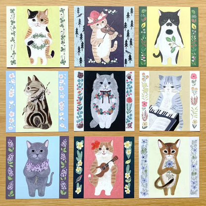 T-833 | 4legs 超豪華貓咪便條紙 (散裝)
