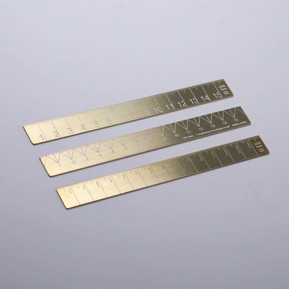 T-856 | NAMIB DESIGN STUDIO LOG Ruler 黃銅直尺
