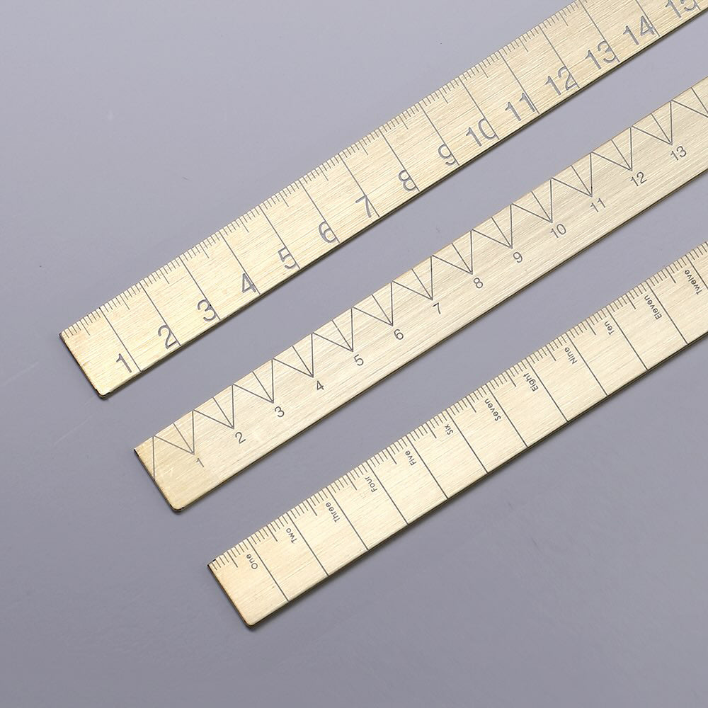 T-856 | NAMIB DESIGN STUDIO LOG Ruler 黃銅直尺