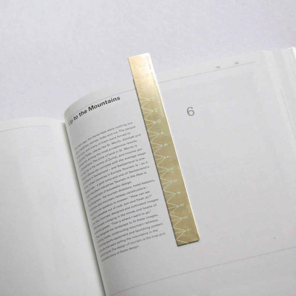 T-856 | NAMIB DESIGN STUDIO LOG Ruler 黃銅直尺