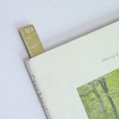 T-856 | NAMIB DESIGN STUDIO LOG Ruler 黃銅直尺