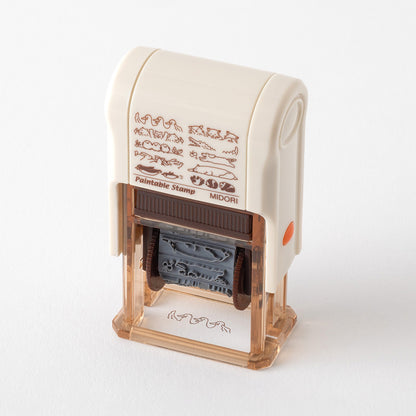 T-893 | MIDORI Paintable Stamp SOFT COLOR 回轉印 (動物姿勢)