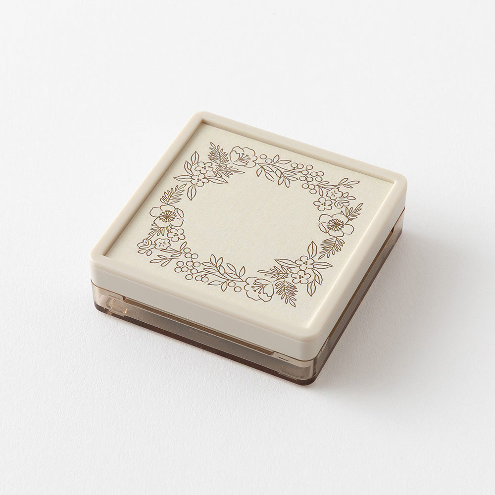T-896 | MIDORI Paintable Stamp SOFT COLOR 浸透印 (花卉裝飾)
