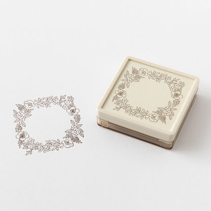 T-896 | MIDORI Paintable Stamp SOFT COLOR 浸透印 (花卉裝飾)