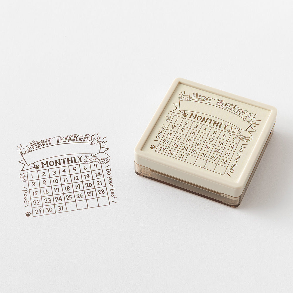 T-897 | MIDORI Paintable Stamp SOFT COLOR 浸透印 (習慣紀錄)