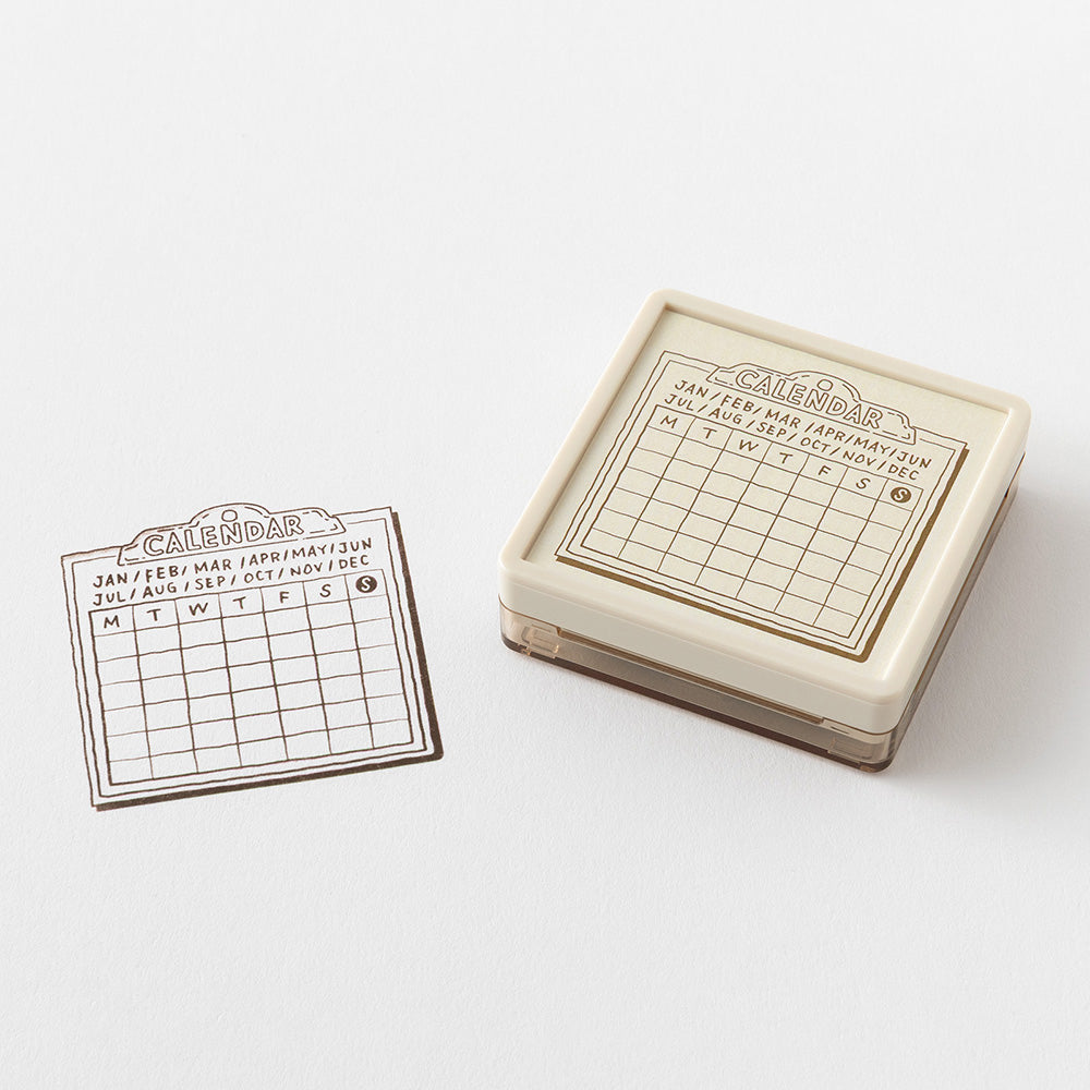 T-898 | MIDORI Paintable Stamp SOFT COLOR 浸透印 (月曆)