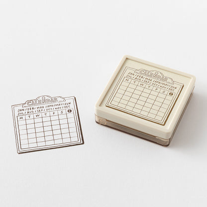 T-898 | MIDORI Paintable Stamp SOFT COLOR 浸透印 (月曆)