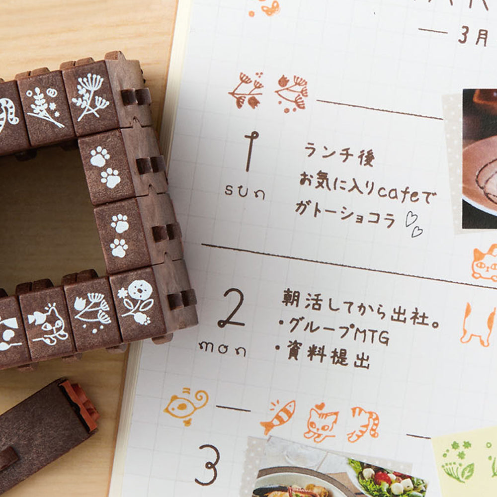 T-916 | SHACHIHATA Shachi・iro 連結數字印章 (印章框)