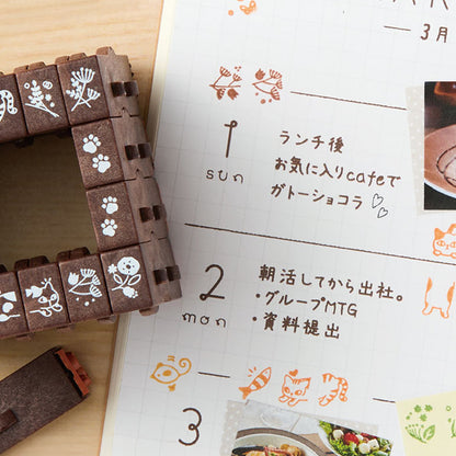 T-916 | SHACHIHATA Shachi・iro 連結數字印章 (印章框)