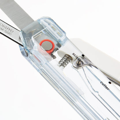 T-933 | KOKUYO TRANSPARENT MECHANISM 系列 HAKO-AKE 2WAY 機能剪刀