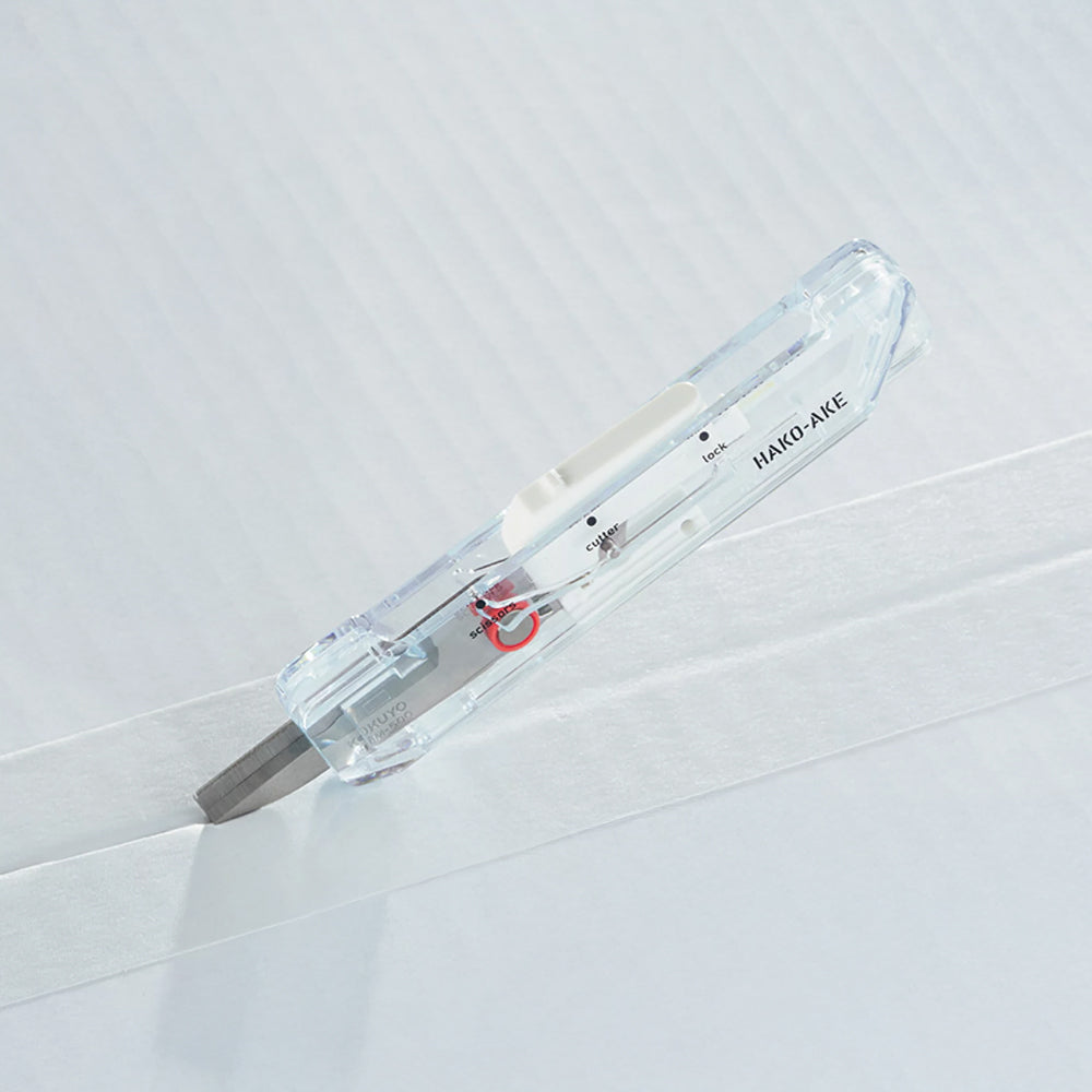 T-933 | KOKUYO TRANSPARENT MECHANISM 系列 HAKO-AKE 2WAY 機能剪刀