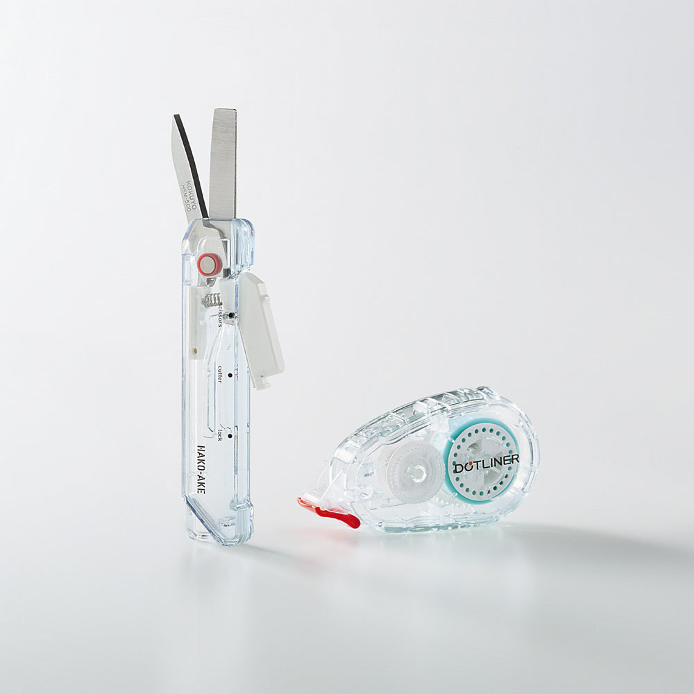 T-933 | KOKUYO TRANSPARENT MECHANISM 系列 HAKO-AKE 2WAY 機能剪刀
