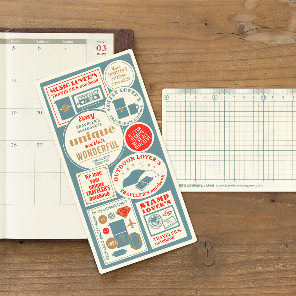 T-987 | TRAVELER'S COMPANY TRAVELER'S notebook 限定墊板 2027
