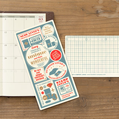 T-987 | TRAVELER'S COMPANY TRAVELER'S notebook 限定墊板 2027