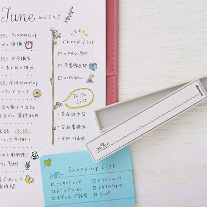 T-991 | SHACHIHATA allemore系列 nototoline 長形浸透印