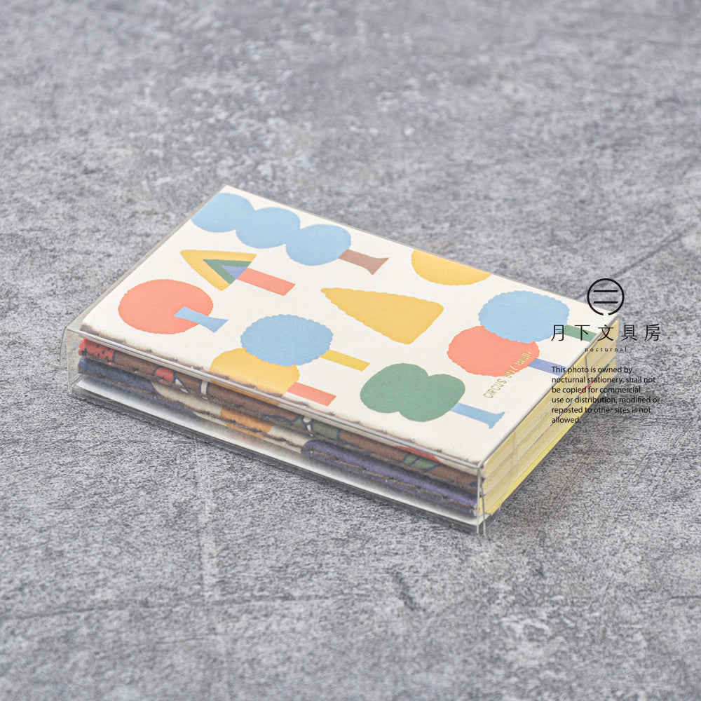 B-153 | CIRCUS BOY BAND Card Note 筆記本套裝 (花紋)