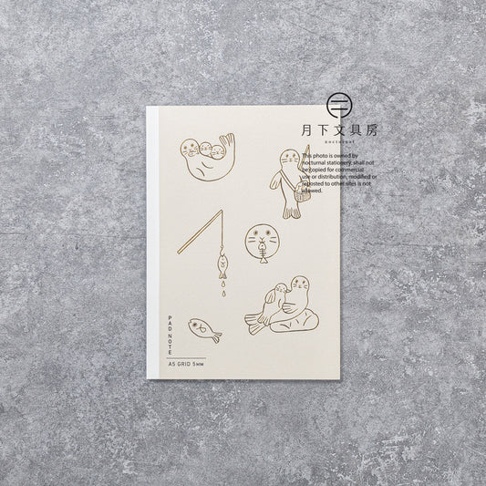 B-164 | 大成紙器製作所 x DEJIMA PAD NOTE 方眼筆記本 (Amelie Fontaine)