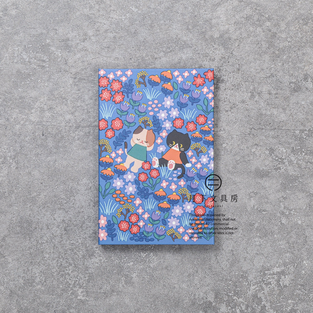 B-168 | booco x 今野志保 Sumi the Cat 筆記本 (花園)