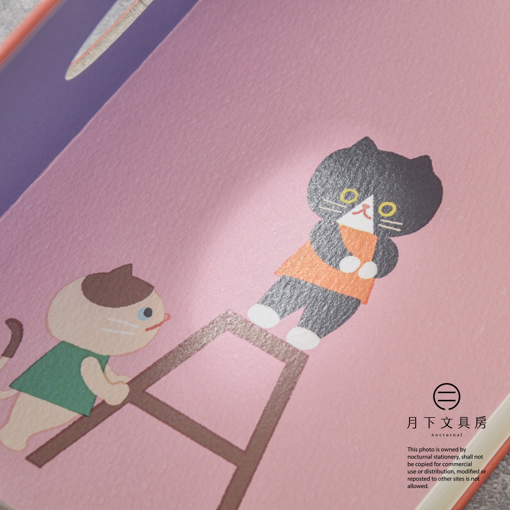 B-169 | booco x 今野志保 Sumi the Cat 筆記本 (花環)