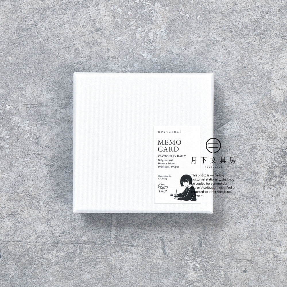 N-013 | 月下文具房 x K.CHUNG MEMO CARD 便條卡