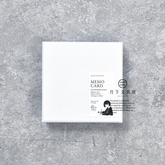 N-013 | 月下文具房 x K.CHUNG MEMO CARD 便條卡