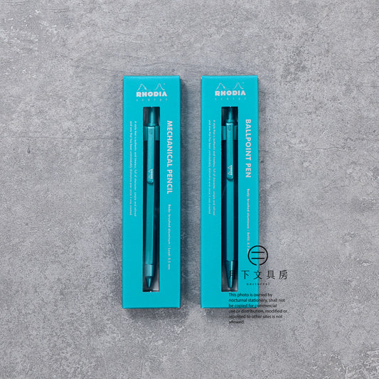 P-442 | RHODIA ScRipt 原子筆 / 鉛芯筆 限定復刻版 (綠松石）