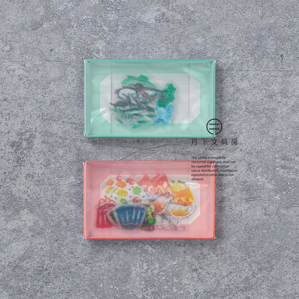 S-312 | GREEN FLASH KOHAKU 透明薄片貼紙