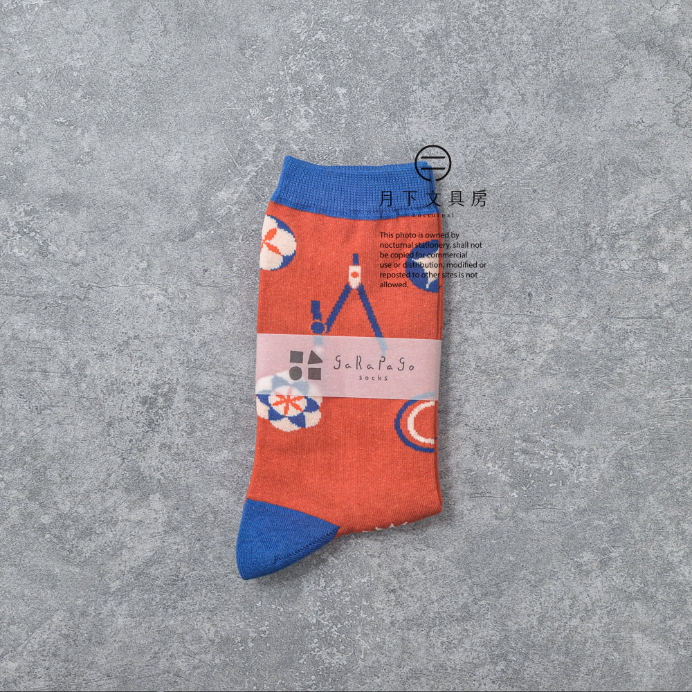 S-318 | GREEN FLASH garapago socks (圓規)