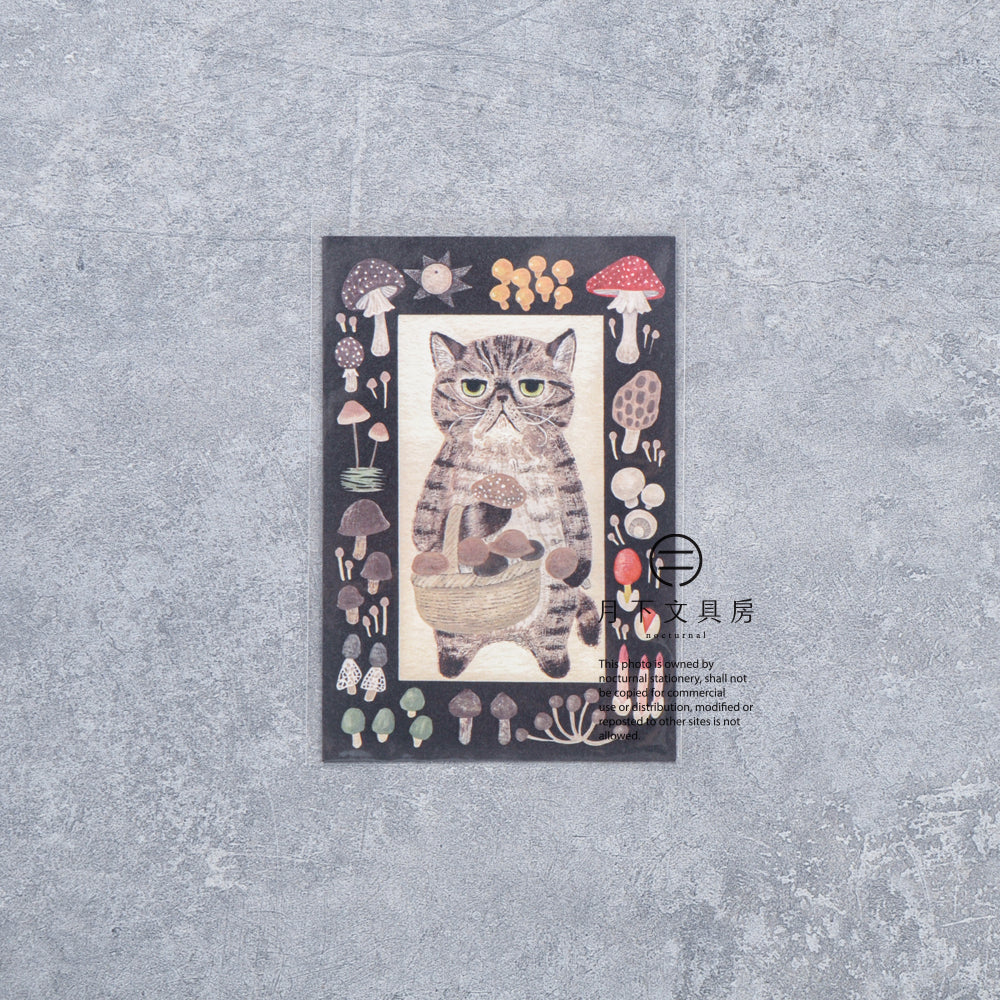 S-527 | 4legs 繪本中的貓 明信片 (異國短毛貓)