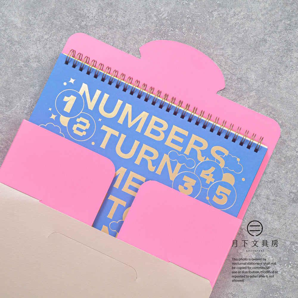 S-605 | PAPERMOMENTS 2027 Calendar: Live with Numbers 月曆