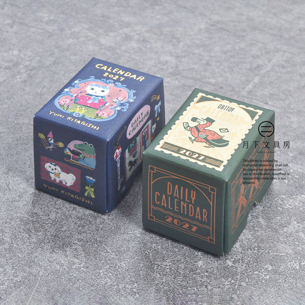 S-611 | SHINNIPPON CALENDAR x ob1toy 迷你便條日曆 (2027年版)