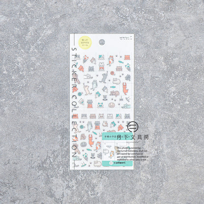 S-617 | MIDORI Sticker Collection 手帳專用貼紙 (貓咪)