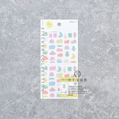 S-621 | MIDORI Sticker Collection 手帳專用貼紙 (夾字框)