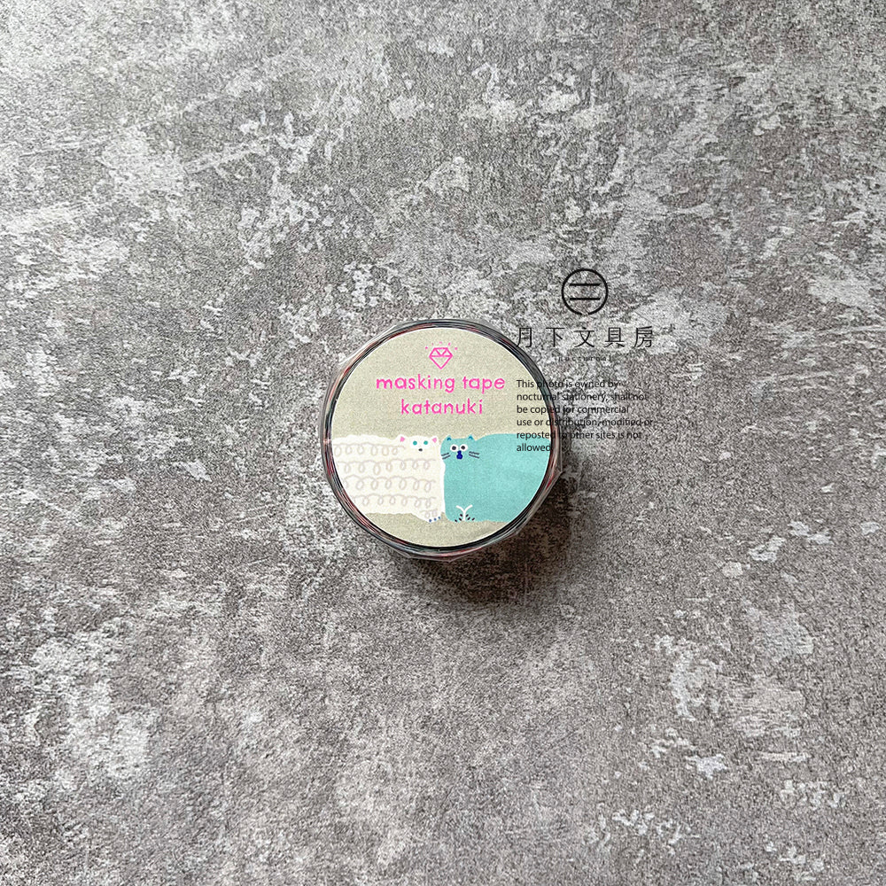 T-284 | AIUEO katanuki 和紙膠帶 (NYAN label)