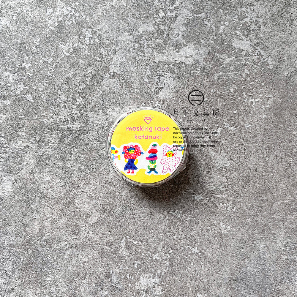 T-287 | AIUEO katanuki 和紙膠帶 (fashion monster)