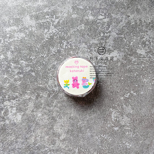 T-288 | AIUEO katanuki 和紙膠帶 (CHIBI故事世界)