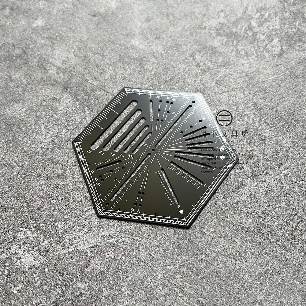 T-336 | YUAN DESIGN STUDIO Hexagonal Ruler (多邊形尺)
