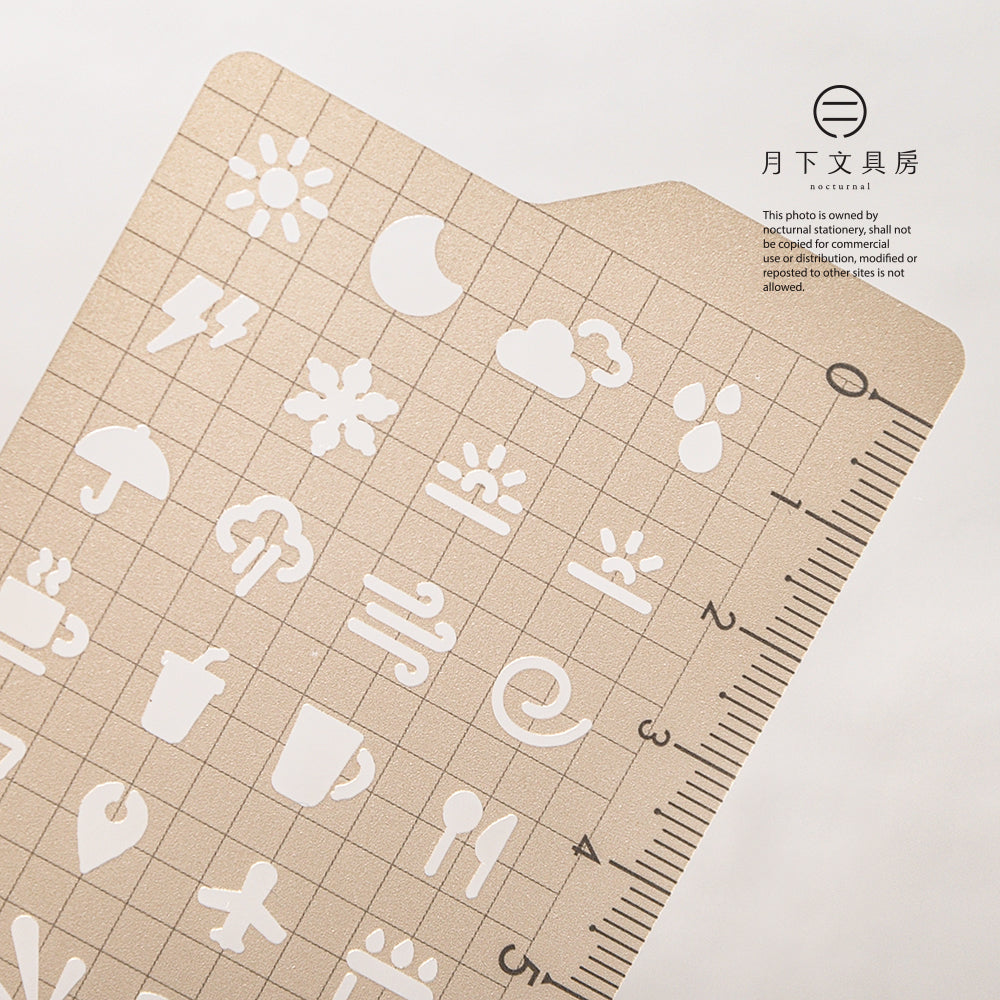 T-455 | KOKUYO 模板尺 (日程/圖案)