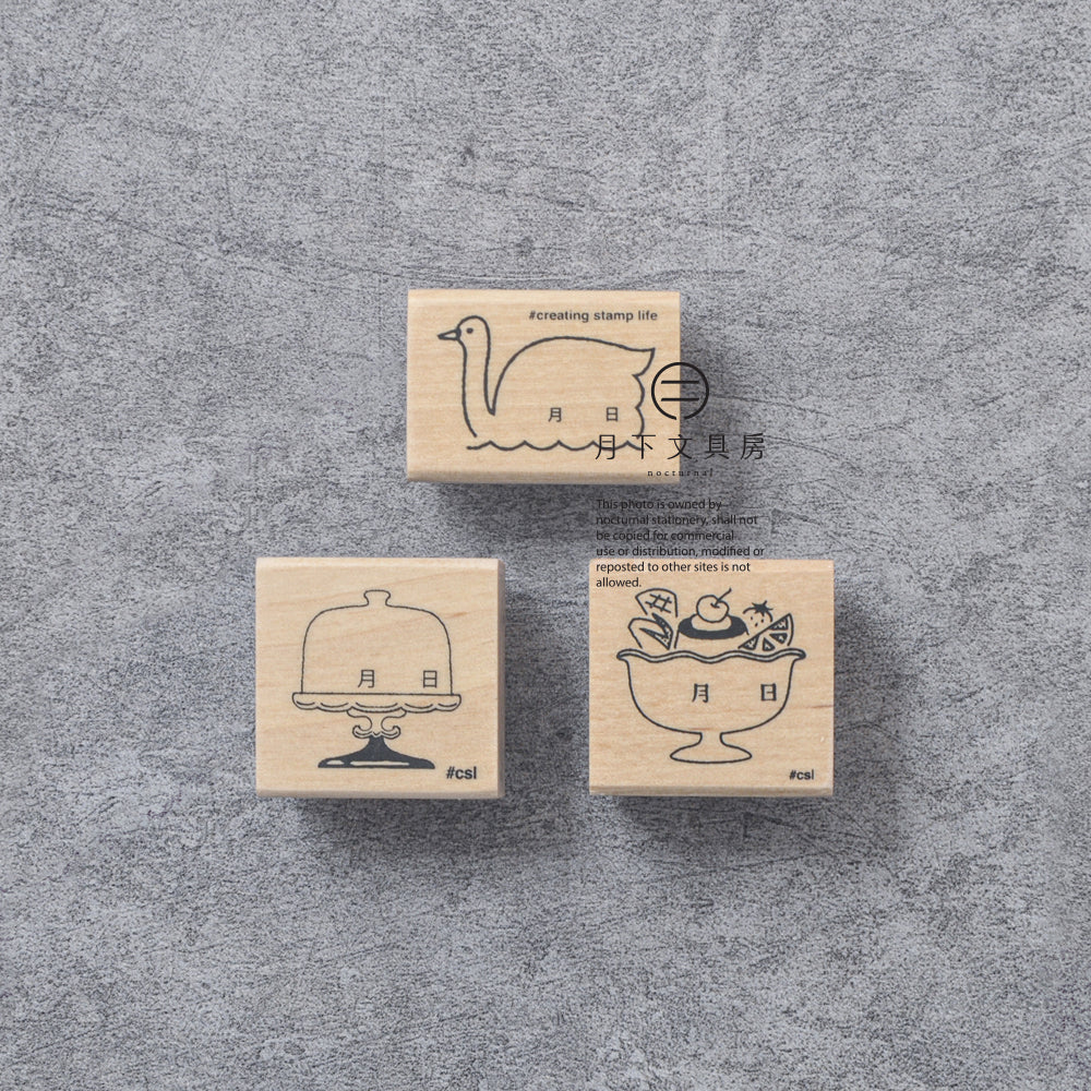 T-555 | KODOMO NO KAO I LOVE STAMP 印章系列 (日期印)