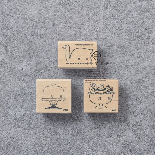 T-555 | KODOMO NO KAO I LOVE STAMP 印章系列 (日期印)